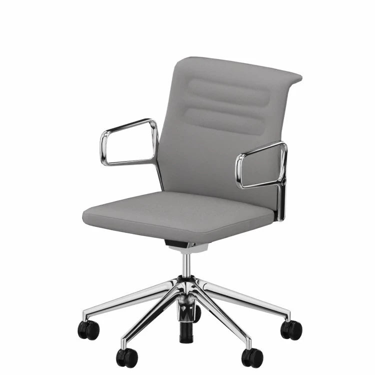 AC5 Studio Plano Light Grey Sierra Grey Polished Base Office Chair - view 1