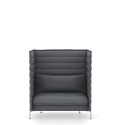 Alcove Highback Sofa Ice Blue Moor Brown - view 1