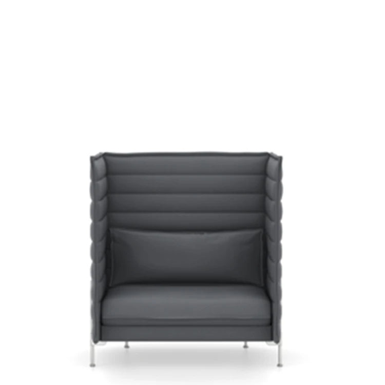 Alcove Highback Sofa Ice Blue Moor Brown - view 1