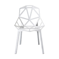 Chair One 4legs White-Chrome - view 1