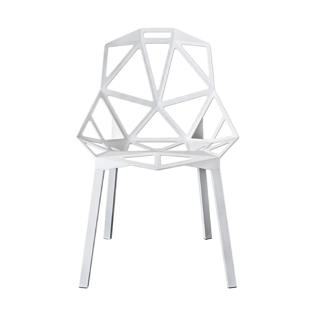 Chair One 4legs White-Chrome - view 1