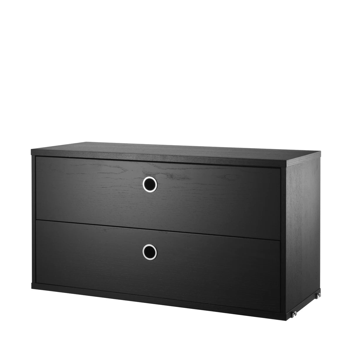 Chest with Drawers Black Stained Ash - view 1