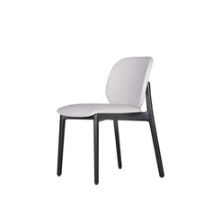 Solo Chair S13022 Ivory Leather Black Ash Dining Chair - view 1