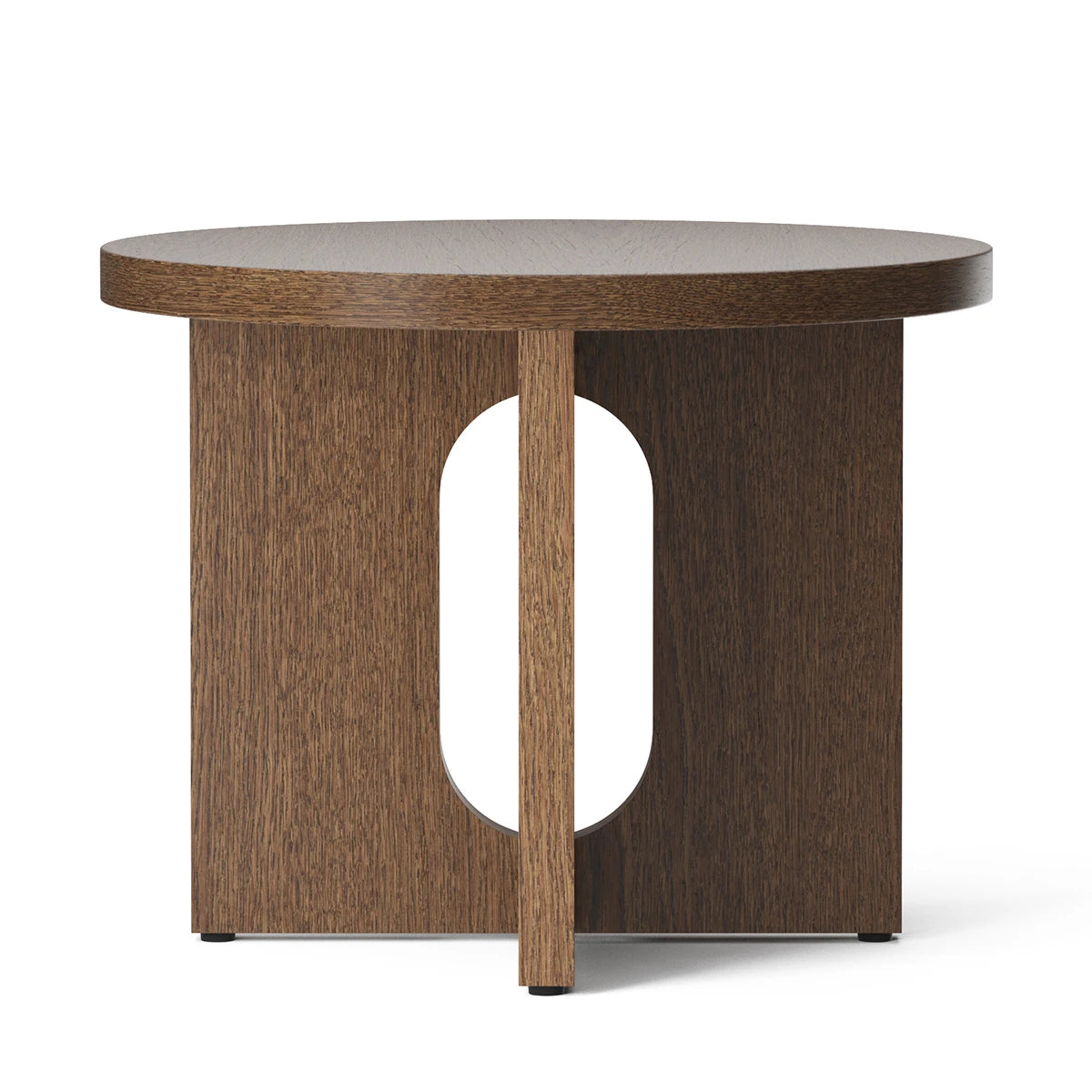 Androgyne Side Table Ø50 Dark Stained Oak - view 1