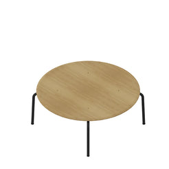 Kevi 2001 Oak Veneer Black 900 x 360 Sofa Table - view 1