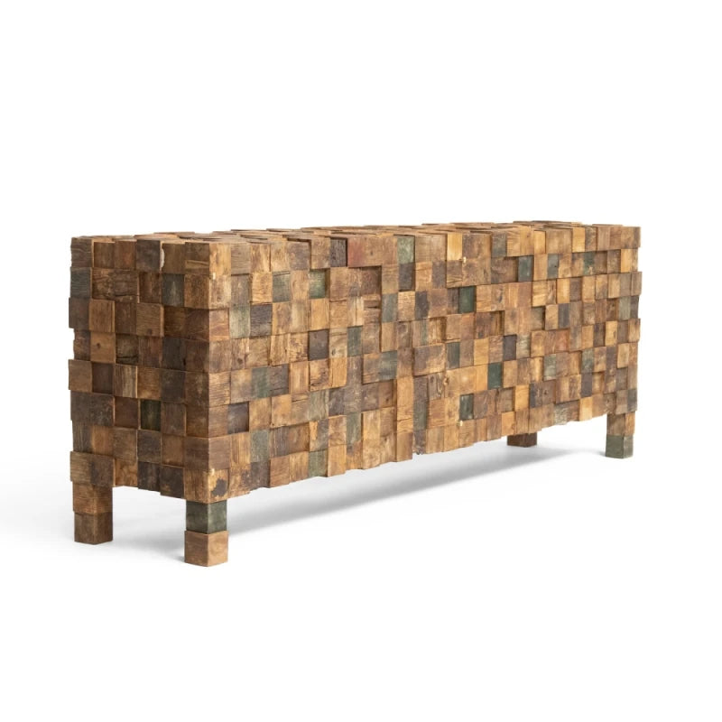 Cabinet in Barn Wood - view 1