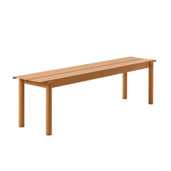 Linear Steel Bench Burnt Orange 1700 - view 1