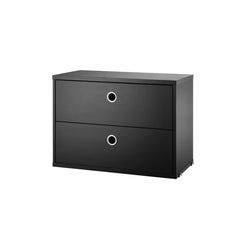 Cabinet Drawers 58 Black Stained Ash - view 1