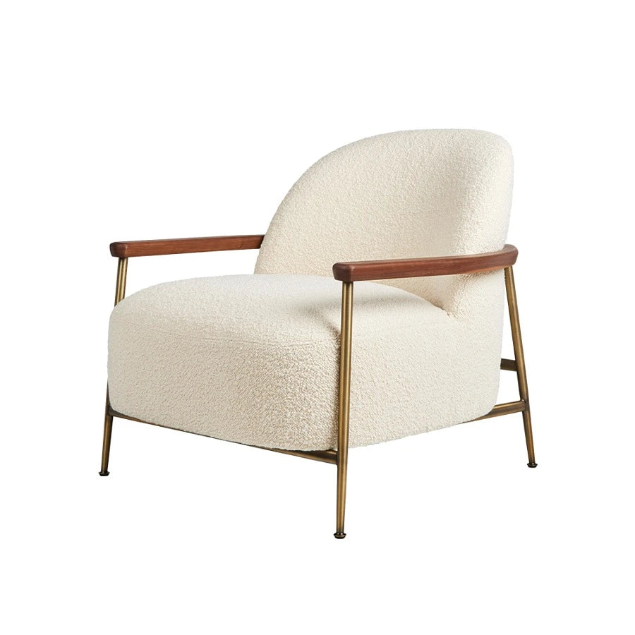 Sejour Lounge Chair Brass/Walnut/Karakorum001 - view 1