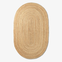 ETERNAL Oval Jute Rug Large Natural - view 1