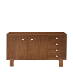 Nelson Basic Cabinet Series - Credenza 2 Doors, 4 Drawers Walnut - view 1