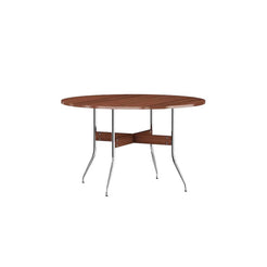 Nelson Swag Leg Dining Table Round (Walnut) - view 1