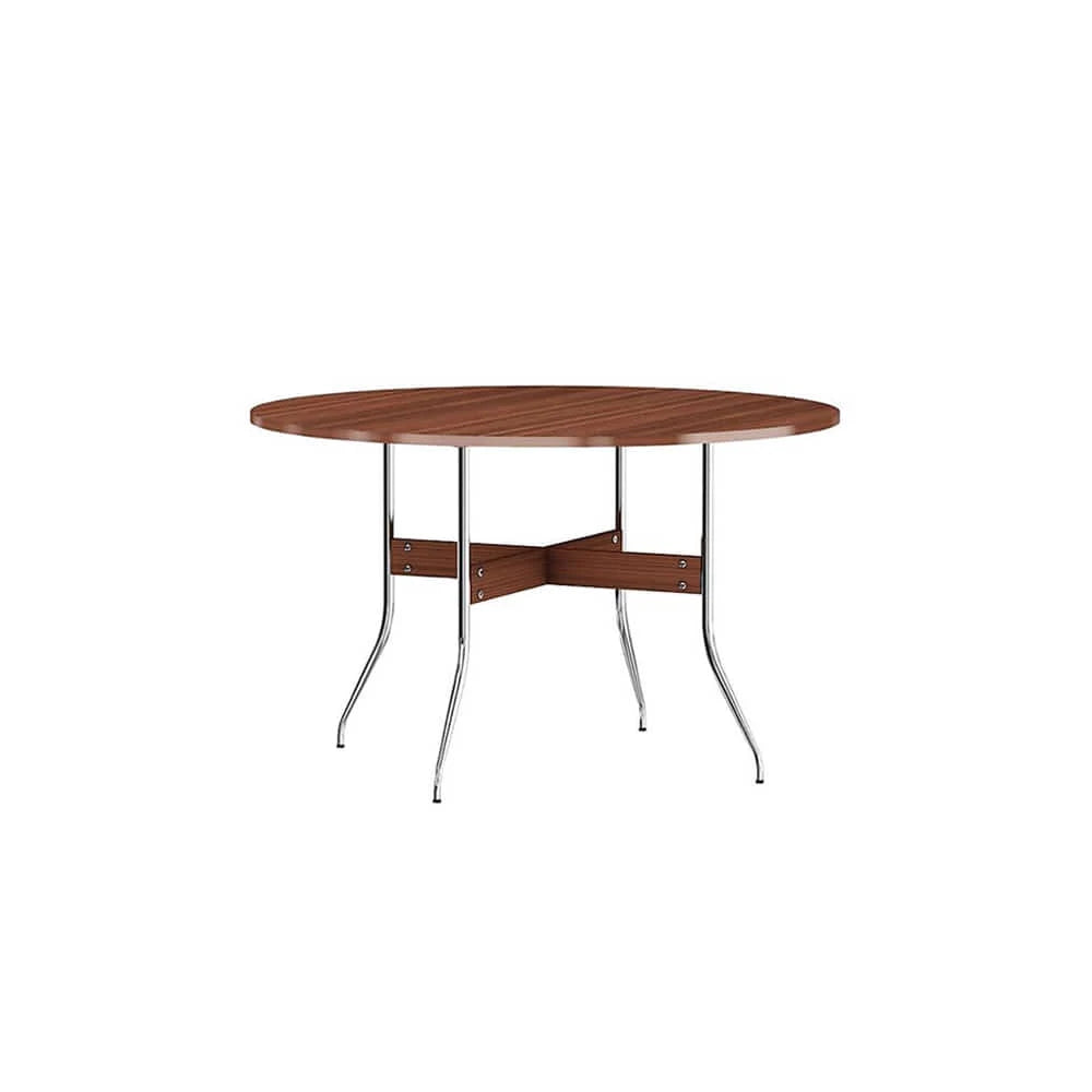 Nelson Swag Leg Dining Table Round (Walnut) - view 1