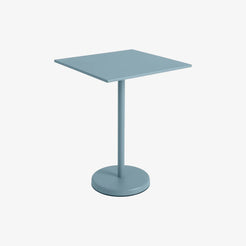Linear Steel Cafe Table H95 Pale Blue - view 1
