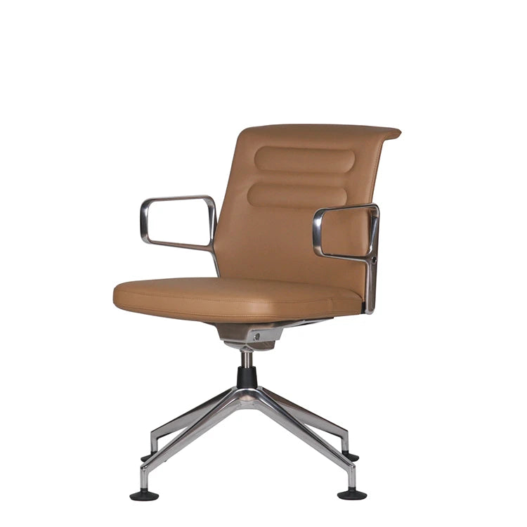AC5 Meet Leather Camel Polished Base Conference Chair - view 1