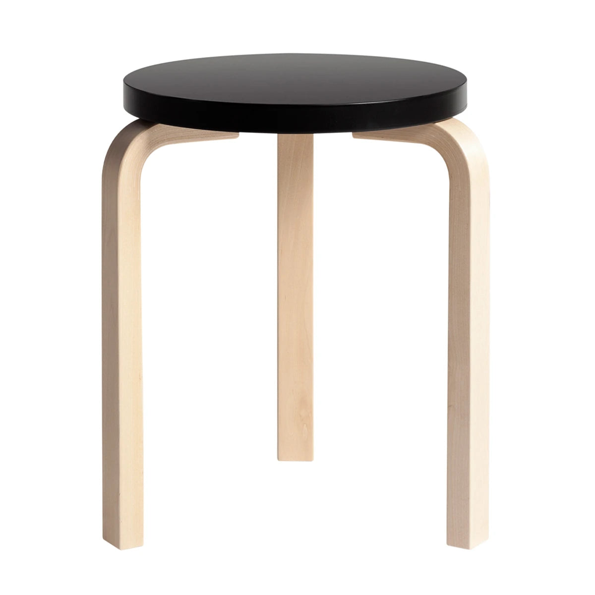 Stool 60 Birch-Black - view 1