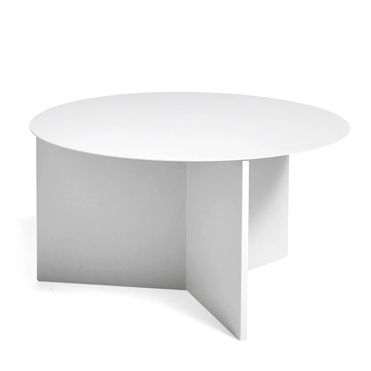 Slit Table Round XL Metal White - view 1