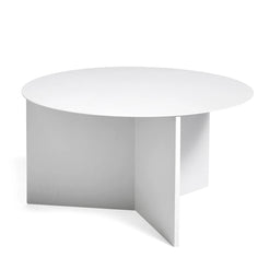 Slit Table Round XL Metal White - view 1