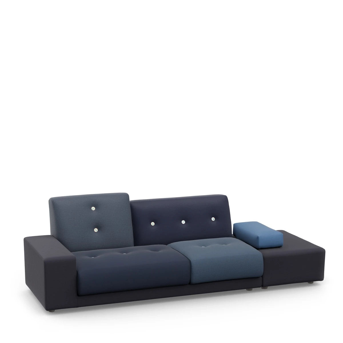 Polder Sofa Mix Night Blue Armrest Left Sitting Right - view 1