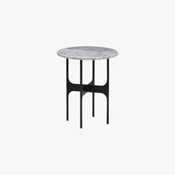 Floema Coffee Table Small Grey Marble/Black - view 1