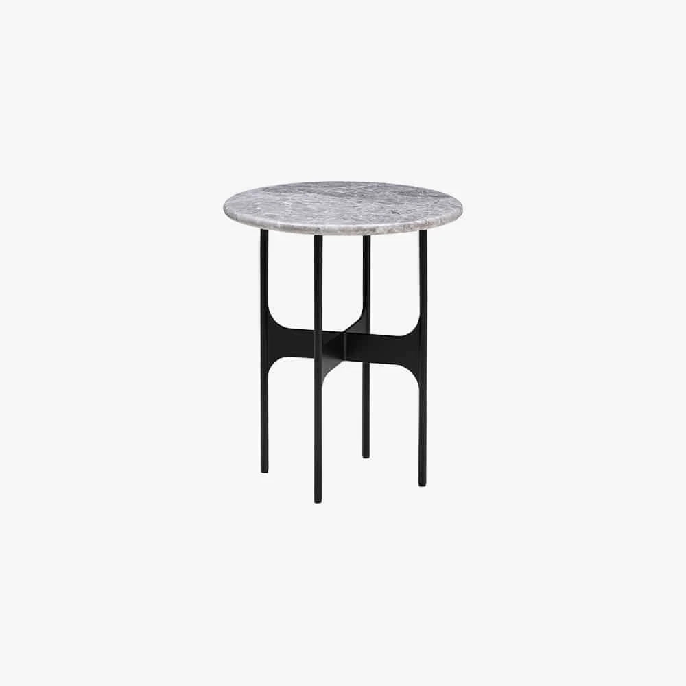 Floema Coffee Table Small Grey Marble/Black - view 1