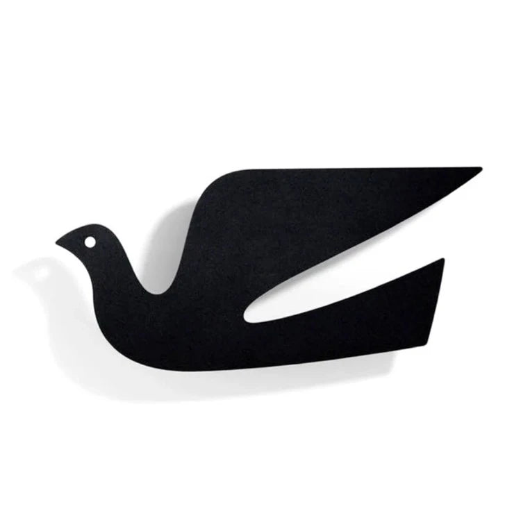 Metal Wall Relief Dove Black Wall Decor - view 1