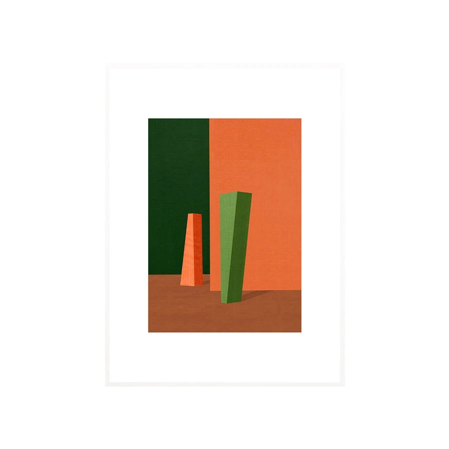 The Poster Club Teklan Between Columns White Aluminum Frame 300 x 400 - view 1