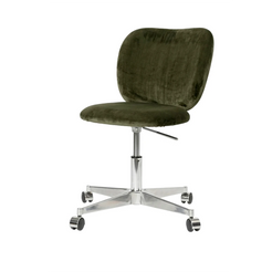 Rico Pine Green Caster Chair - view 1