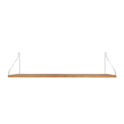 Single Shelf D20 W80 Stainless Steel/Oak - view 1