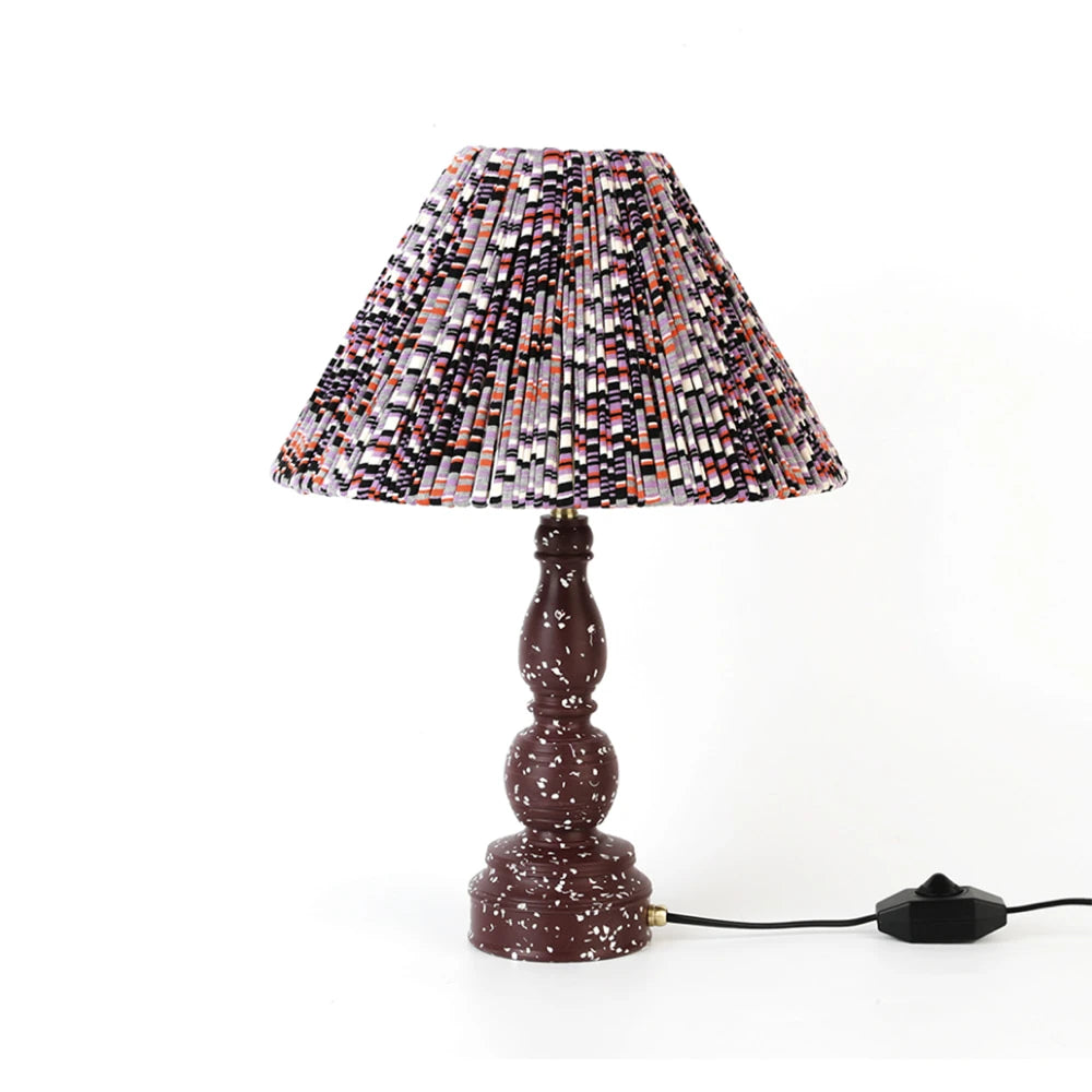 Huit Brown Body Table Lamp - view 1