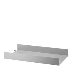 Metal Shelf High Edge Grey - view 1
