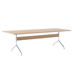 Pavilion Dining Table AV24 Chrome/Lacquered Oak - view 1
