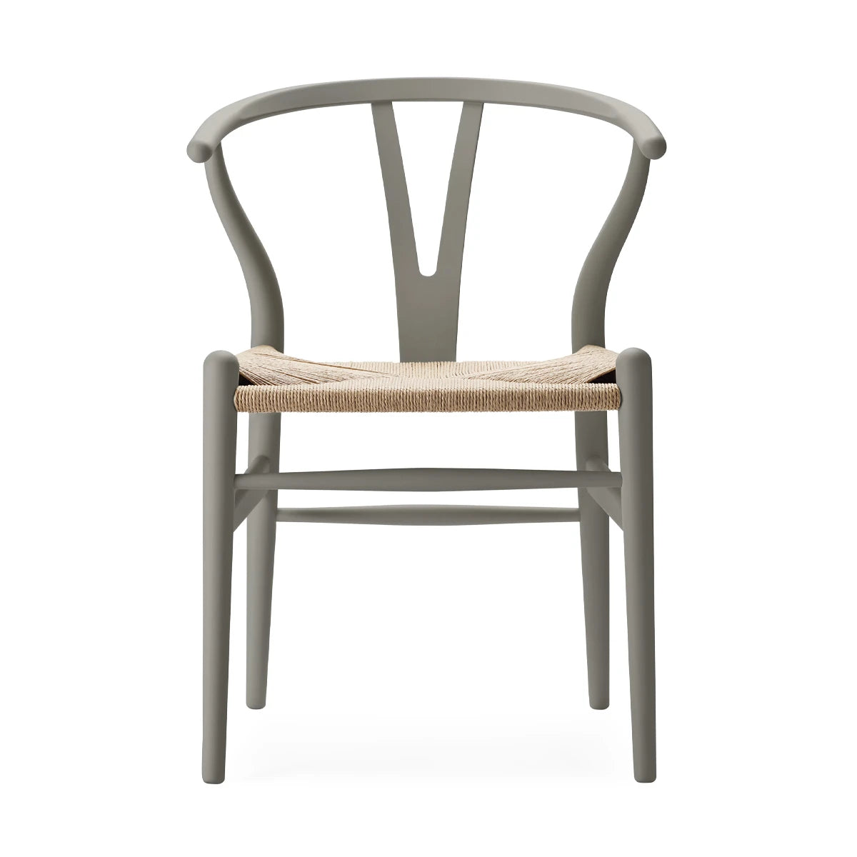 CH24 Wishbone Chair Beech Soft Paint Clay Natural Paper Cord - view 1