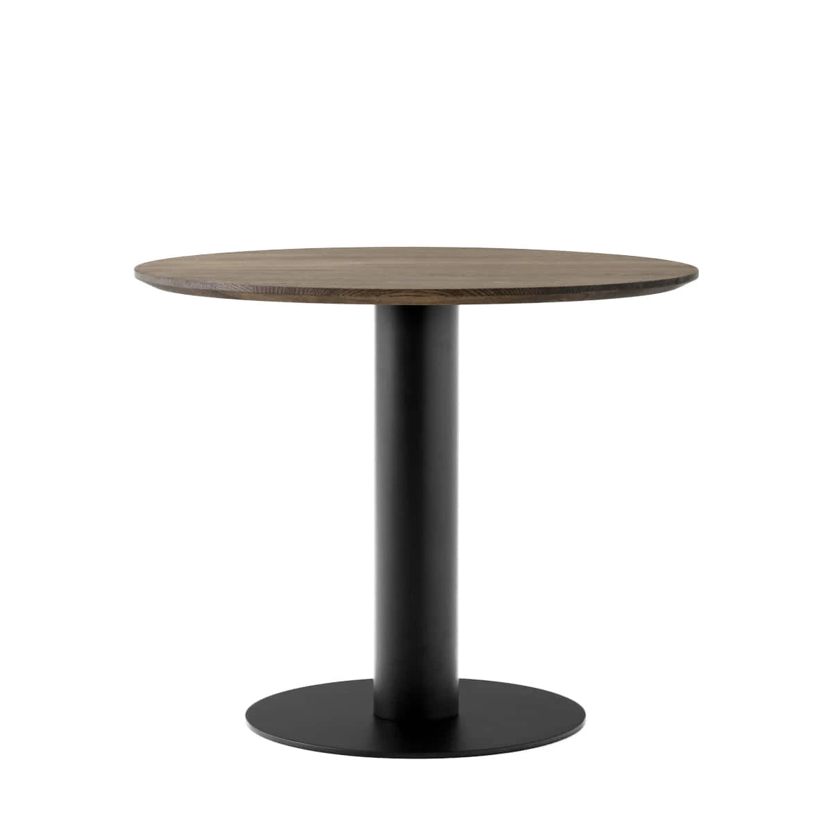 In Between Table SK11 Ø90 Smoked Oak-Matt Black - view 1
