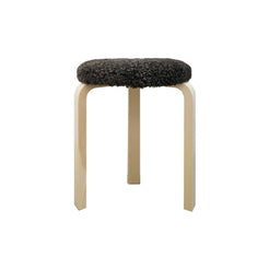 Stool 60 sheepskin Espresso Birch - view 1