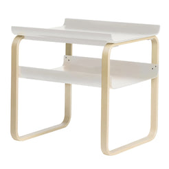 Side Table 915 White Lacquered-Birch - view 1