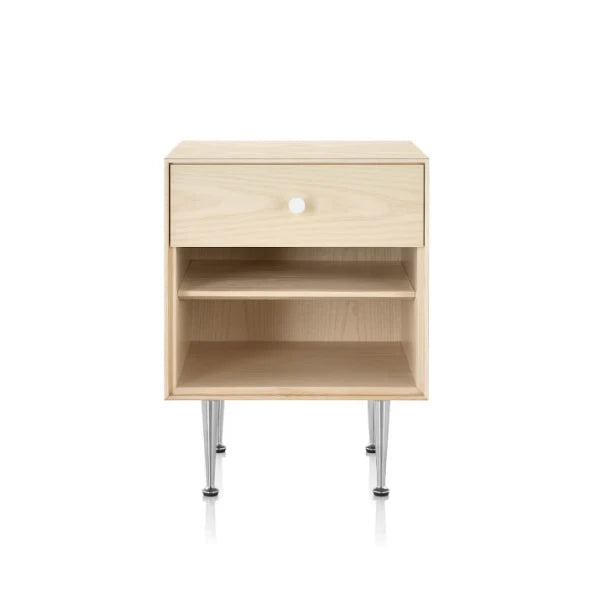 Nelson Thin Edge White Ash Bed Side Table - view 1