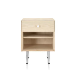 Nelson Thin Edge White Ash Bed Side Table - view 1