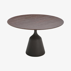 Coin Dining Table Ø 150 Brown Oak/Brown - view 1