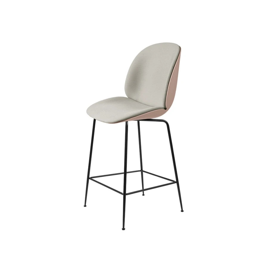 Beetle Counter Chair Front Upholstered Black Pink Shell/Waterborn0123 - view 1