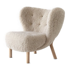 Little Petra Lounge Chair VB1 Sheepskin or Moonlight-Oak - view 1