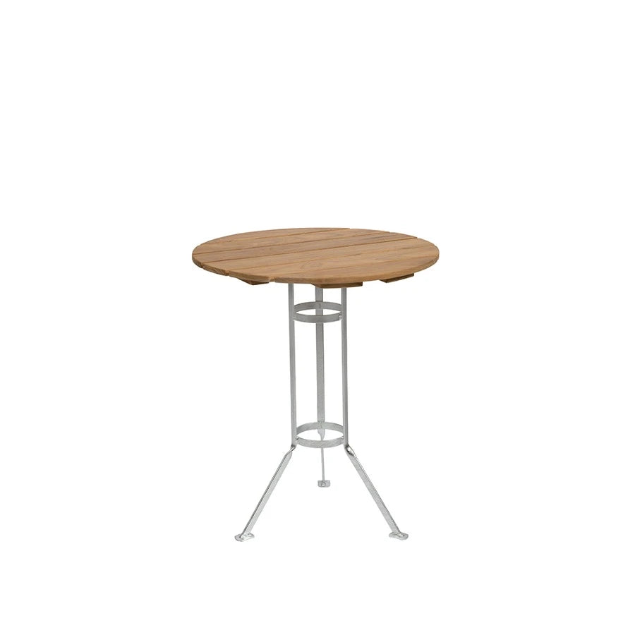 Brewery Tripod Table Galvanized/Teak - view 1