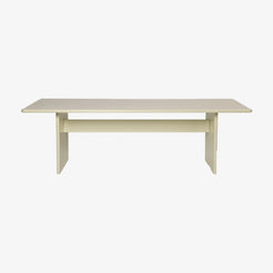 Rink Dining Table Large Eggshell - view 1