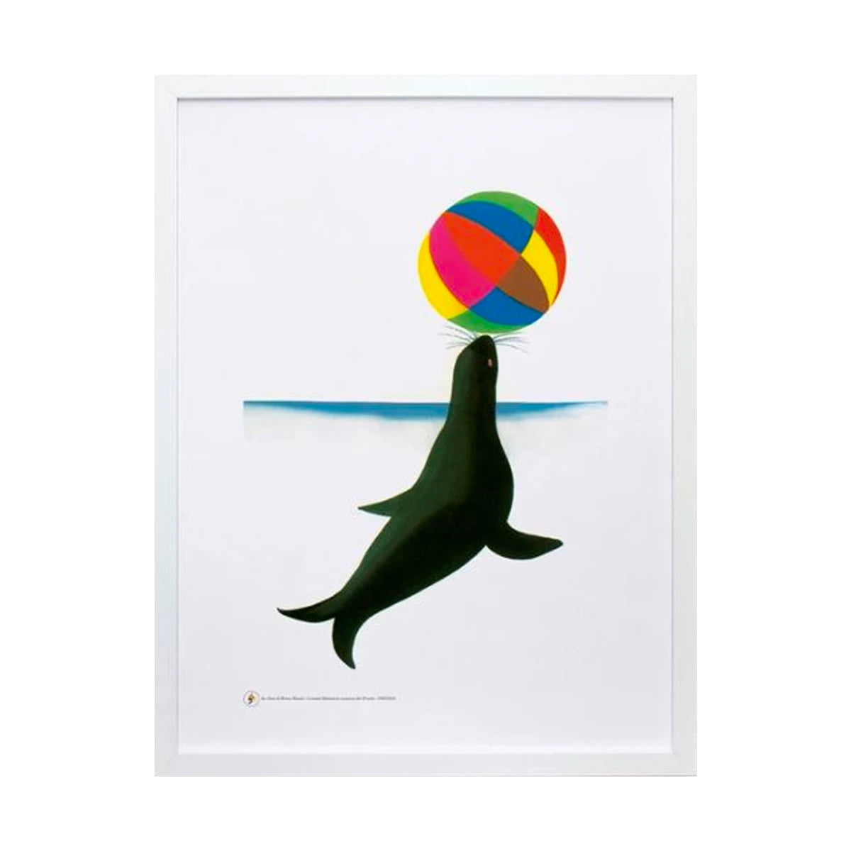 Art print - Seal with a ball (Zoo) by Bruno Munari - view 1