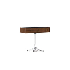 Nelson Miniature Chest 6 Drawer (Walnut/Aluminum) - view 1