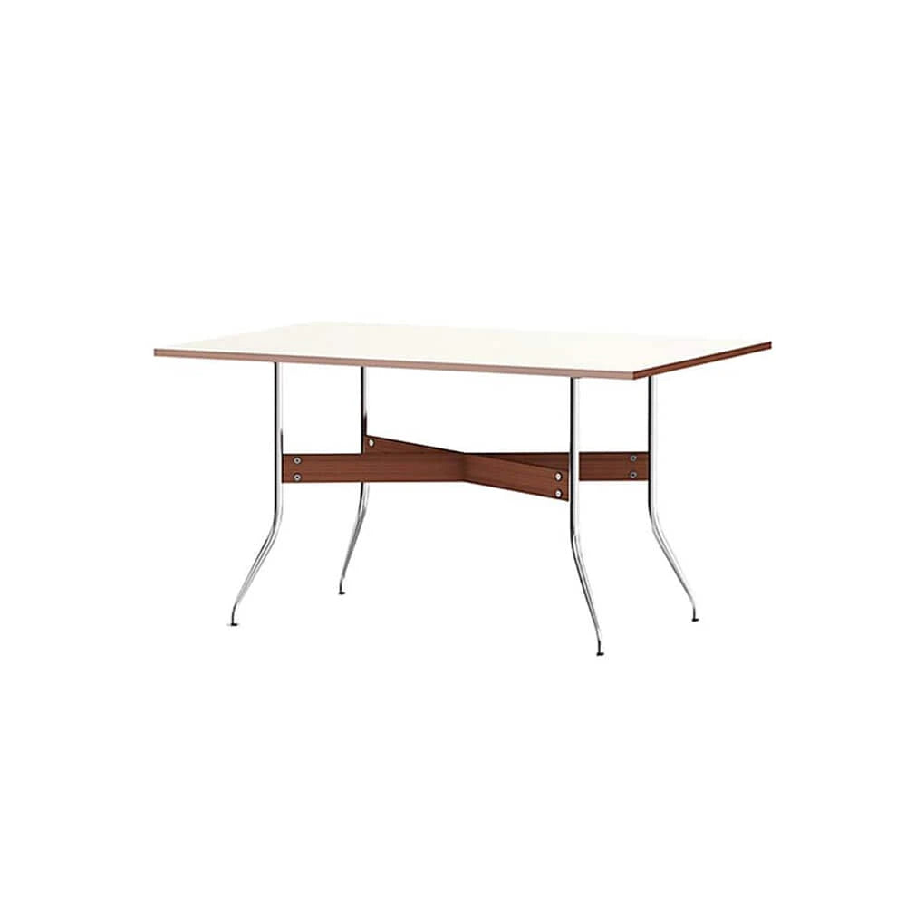 Nelson Rectangular Dining Table (White) - view 1