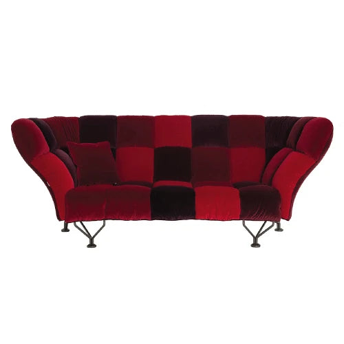 Cuscini33 Sofa Red Velvet - view 1