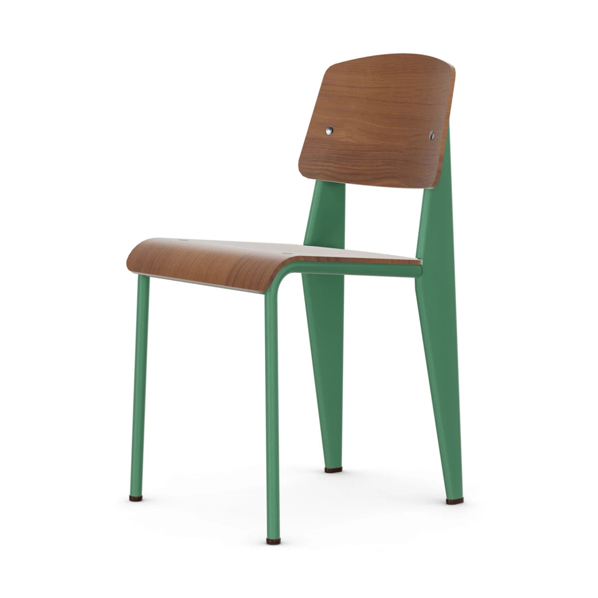 Standard Chair Walnut-Prouvé Blé Vert - view 1