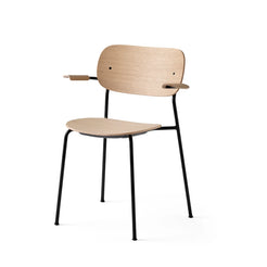 Co Chair Oak Black Steel Armchair W - view 1