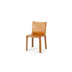 Cab 412 Chair (Saddle Leather, Natural) - view 1